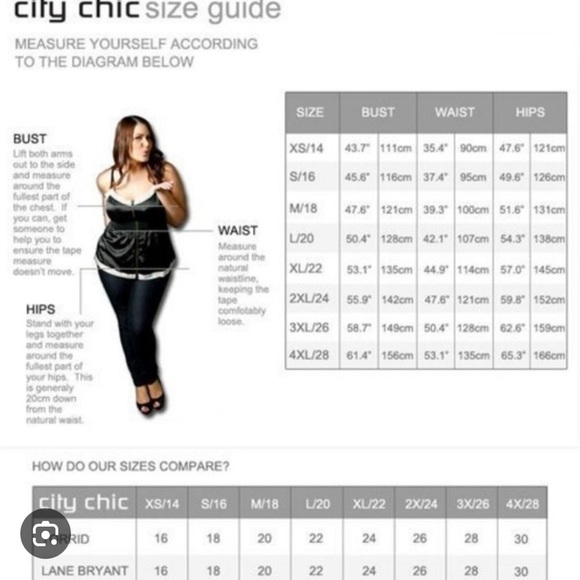 CITY CHIC Elegant White Lace Trim PLUS SIZE Sleeveless Top Size 18 Like New Chic - Picture 11 of 12